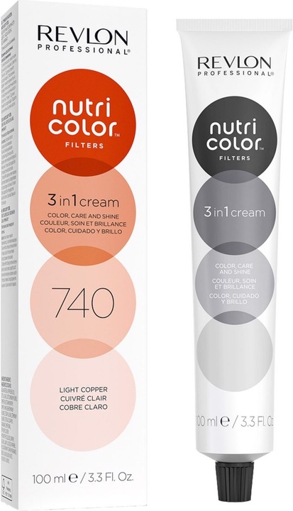 Produktbild Revlon Professional Nutri Color Filters (740 Light Copper, Mittelblond Kupfer Intensiv)