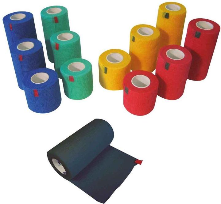 Actual product image Yellow Kohäsive Fixierbinden 7.5cmx4.5m, gelb