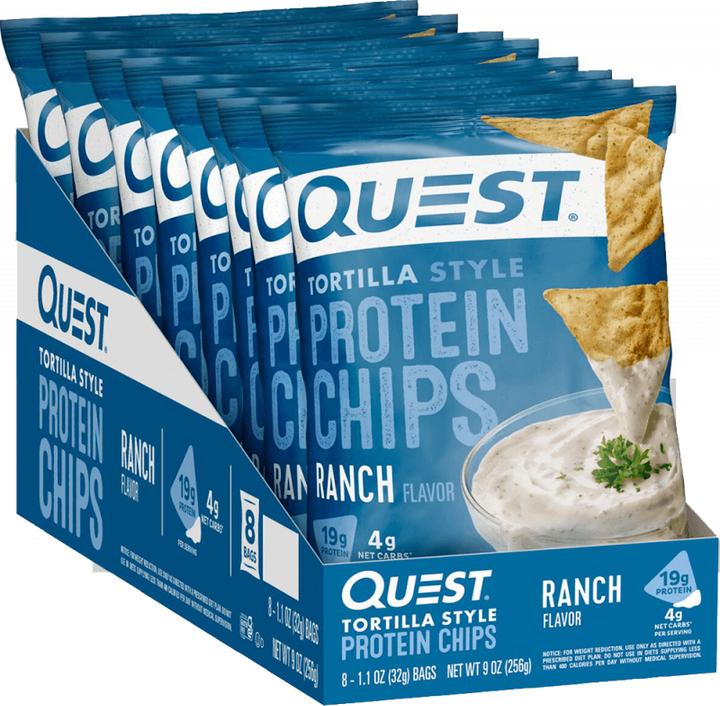 Produktbild Quest Nutrition Protein Tortilla Chips (451 g, 8 Stk.)