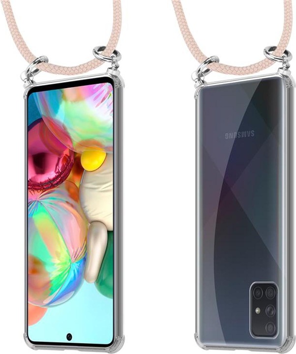 Produktbild Cadorabo TPU Handy Kette SILBER Cover
