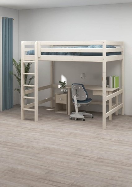 Produktbild Flexa Hochbett Classic 140 mit gerader Leiter (140 x 200 cm)