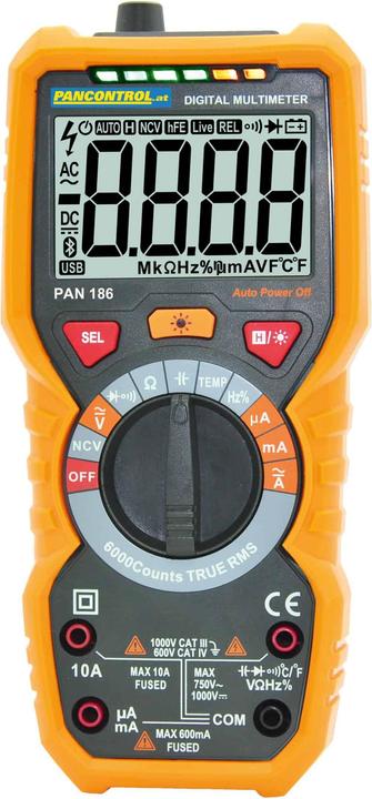 Produktbild Pancontrol PAN 186 - Digitalmultimeter IP67 (CAT III 1000V, CAT IV 600V, Hand-Multimeter)