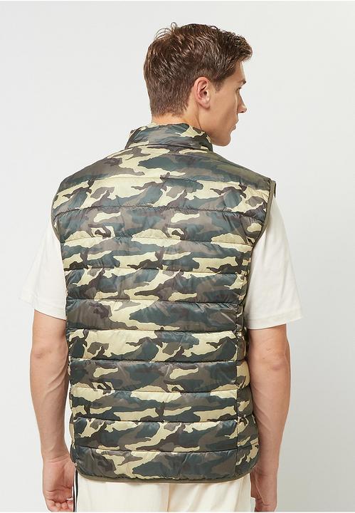 Actual product image Snipes Small Logo Camo Light Puffer Vest - 199205 (S)