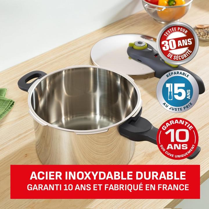 Productafbeelding Tefal Secure 5 Neo inkl. Dampfkorb (22 cm, Snelkookpan, Roestvrij staal)
