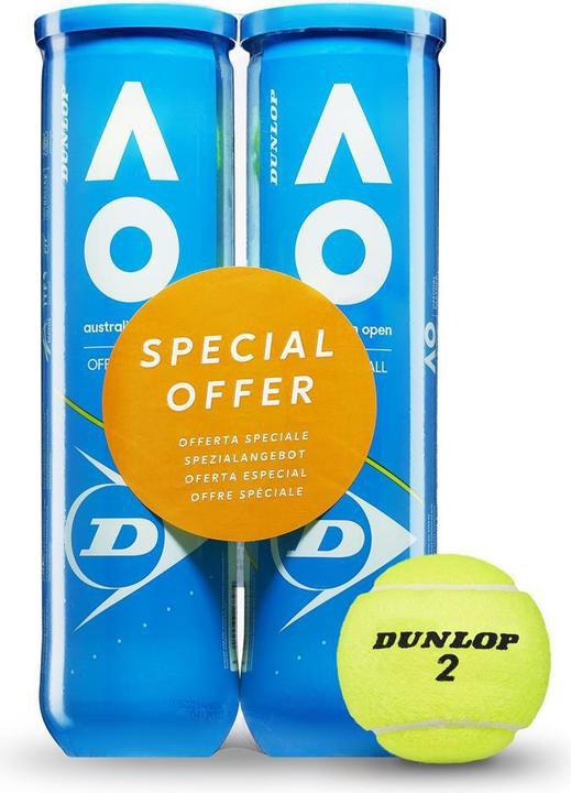 Image du produit Dunlop Australie Open Bi-Pack Balles de tennis