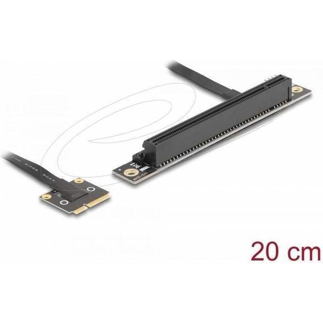 Delock Adapter Mini PCIe Stecker zu PCIe 3.0 x16 Slot 90° ge, Interne Kabel (PC)