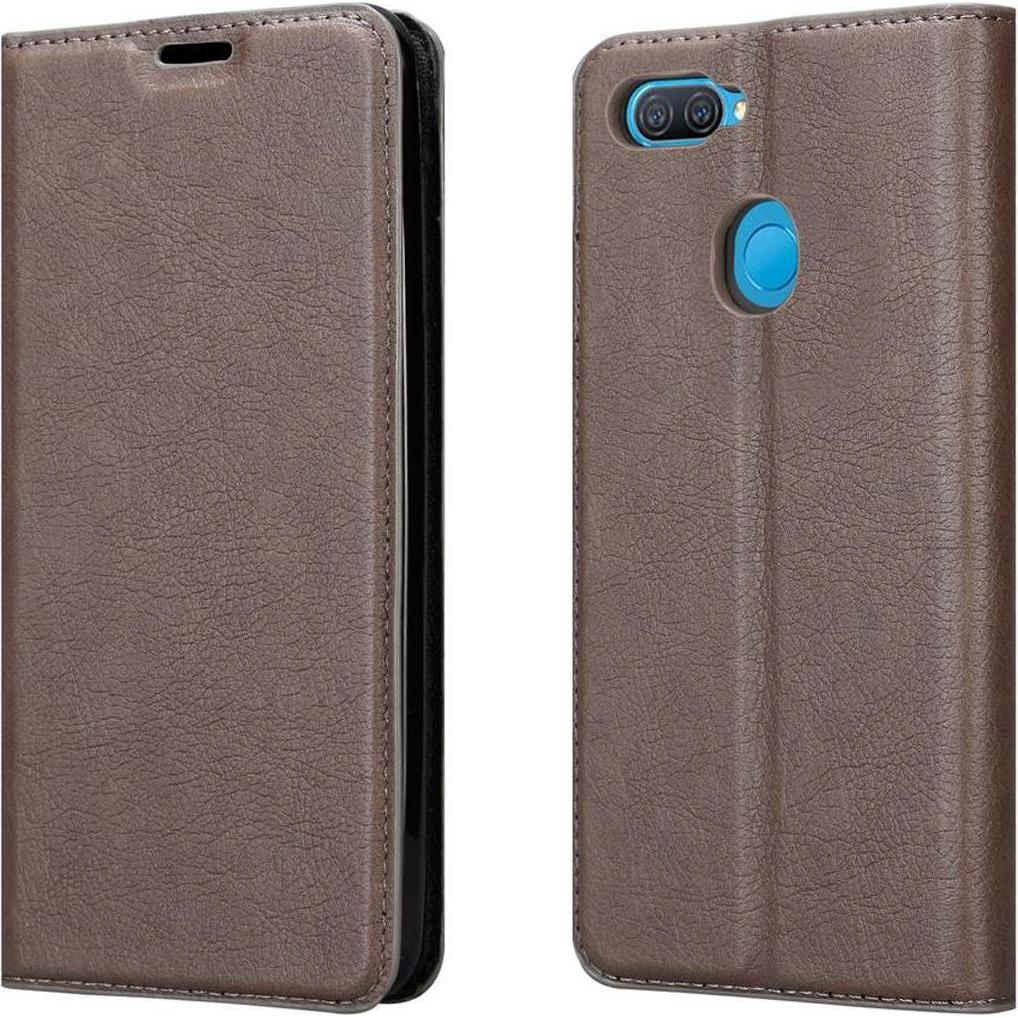 Thumbnail - Cadorabo Book Invisible Magnet Cover (Oppo A12), Smartphone Hülle, Braun