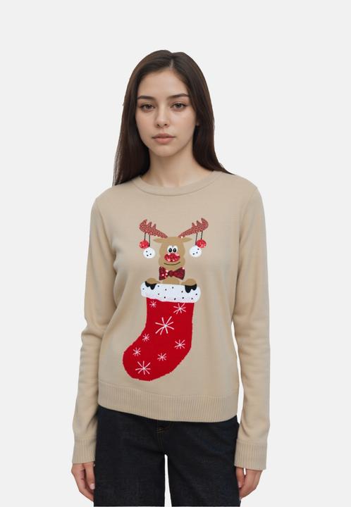 Actual product image Only Pullover XMAS SHINE Strickpullover R-Neck (XS)
