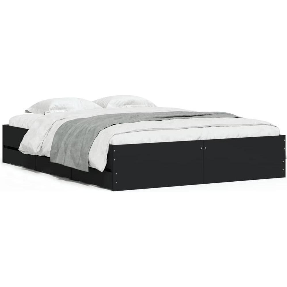 VidaXL, Bett, Bettgestell mit Schubladen (150 x 200 cm)
