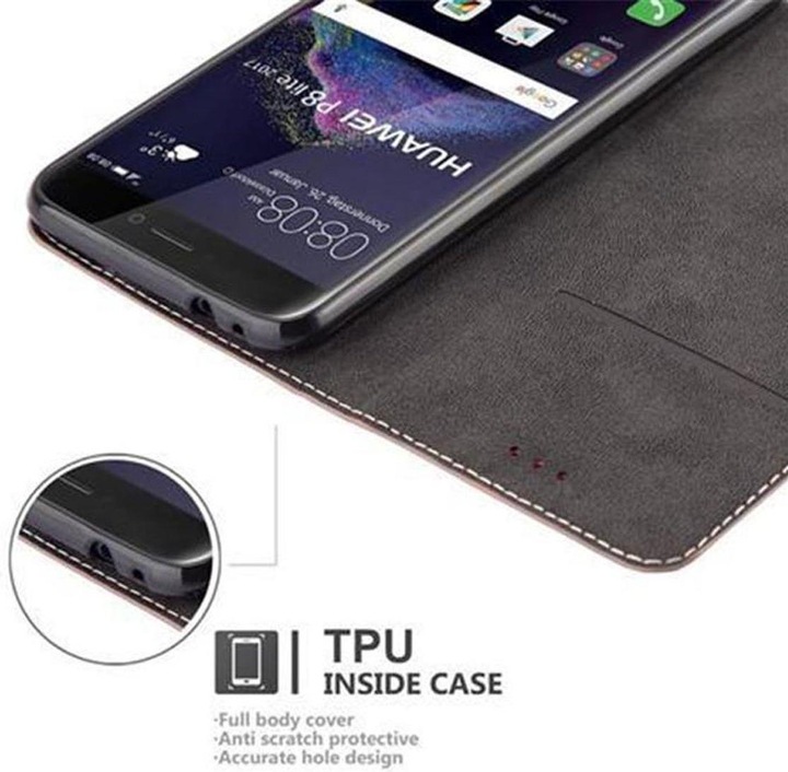 Actual product image Cadorabo Book X Wallet Cover (Huawei P8 Lite (2017))