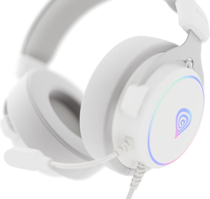 Produktbild Genesis Gaming headset with microphone NEON 764/7.1/USB/Wire/Stand/White (Kabelgebunden)