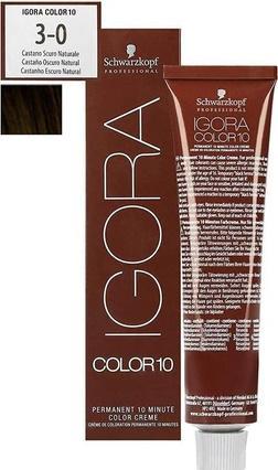 Produktbild Schwarzkopf Professional Igora Color10 Haarfarbe (3-0 Dunkelbraun)