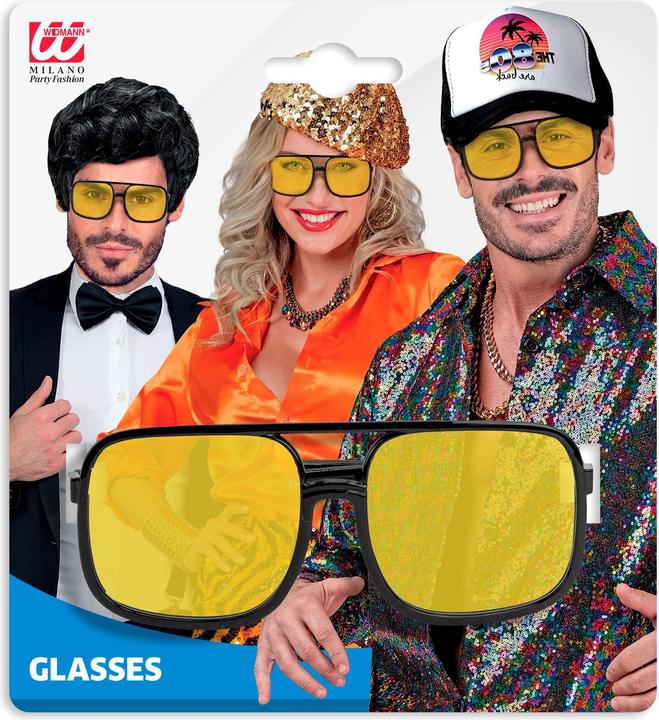Image du produit Widmann 80er Retro Brille mit en Gläsern