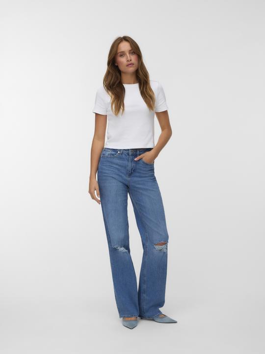 Actual product image Vero Moda VMTESSA Hohe Taille Weiter Beinschnitt Jeans Weit geschnitten (W25/L32)