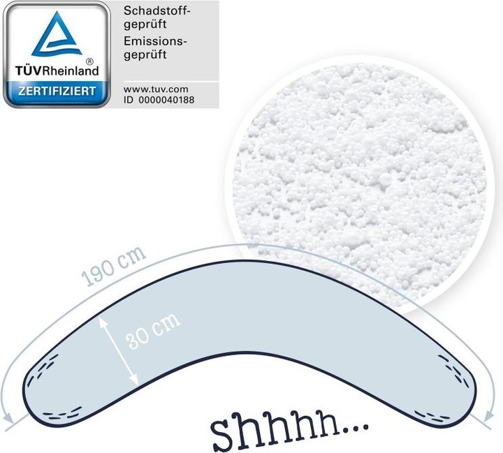 Actual product image Julius Zöllner Nursing pillow 190, Woodlife (76 cm)