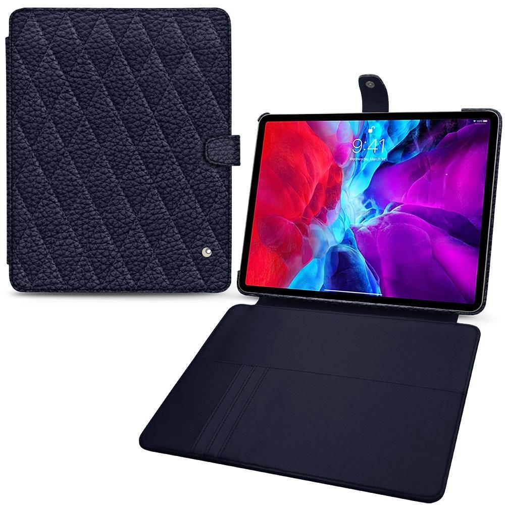 Noreve Lederschutzhülle Wallet (iPad Pro 12.9 2020 (4. Gen)), Tablet Hülle, Violett