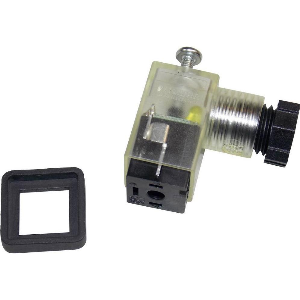 Murr Elektronik Tappo valvola SVS Eco LED Schw, Cavo + Spina elettrica, Nero