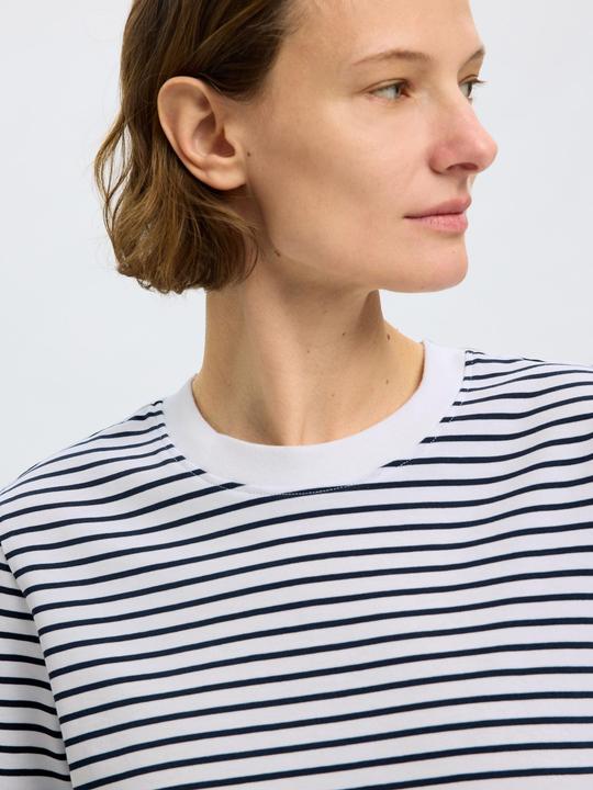 Produktbild Selected Femme Slfessential Ss Striped Boxy Tee Noos (L)