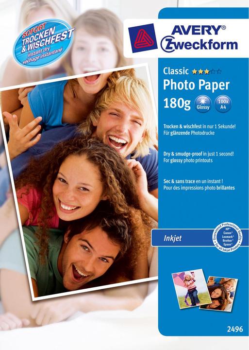 Avery Inkjet (180 g/m², A4, 100 Stk.)