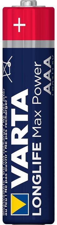 Produktbild Varta LONGLIFE Max Power (4 Stk., AAA / LR03 / Micro / R03 / AM4 / MN2400 / KR03, 1280 mAh)