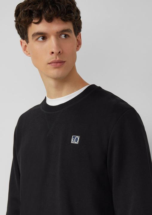 Produktbild s.Oliver Sweatshirt Weiches Sweatshirt aus Baumwollmix mit Crew Neck (L, M)