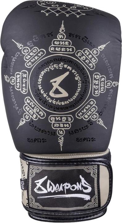 Produktbild 8Weapons Boxhandschuhe Yant – Schwarz/Sand – 12 oz (12 OZ)