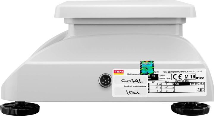 Immagine prodotto TEM Bilancia da tavolo - tarata - 6 kg / 2 g - LCD