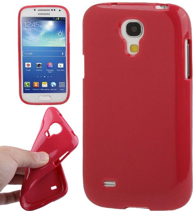 Produktbild König Design Schutzhülle TPU Case für Handy Samsung Galaxy S4 mini i9190 rot (Samsung Galaxy S4 mini)