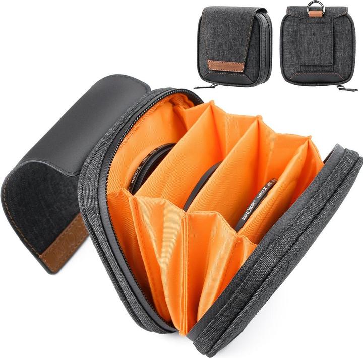 Image du produit K&F Concept Sac de rangement du jeu de filtres à 4 poches KF13.117 (Sac filtrant, 95 mm)