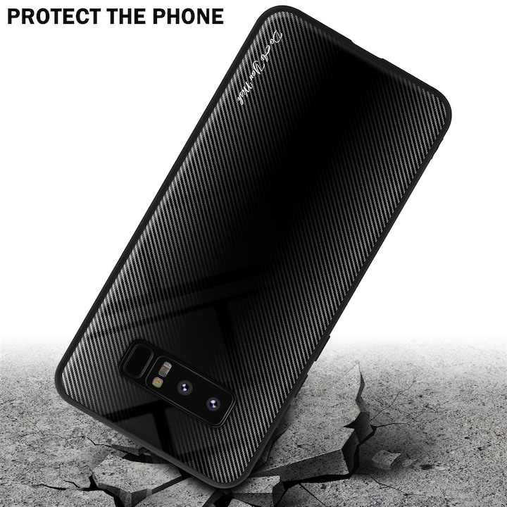 Productafbeelding Cadorabo TPU gestreepte glasplaat (Samsung Galaxy Note 8)