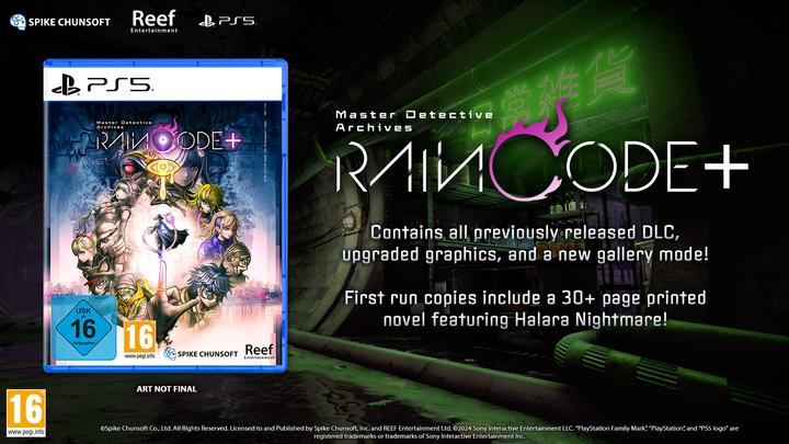 Actual product image Spike Chunsoft Master Detective Archives: RAIN CODE Plus - Lucid-Noir Limited Edition (PS5, EN)