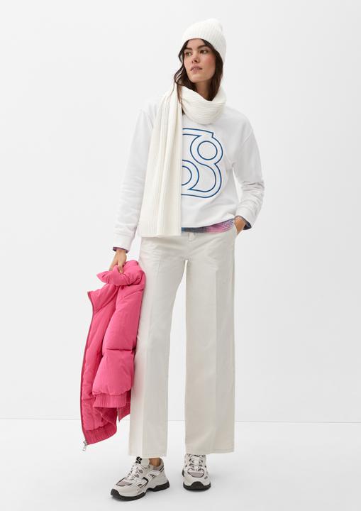 Produktbild s.Oliver Sweatshirt Sweatshirt mit Label-Stickerei (34)