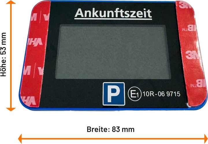 Actual product image DNT ParkScreen electronic parking disc