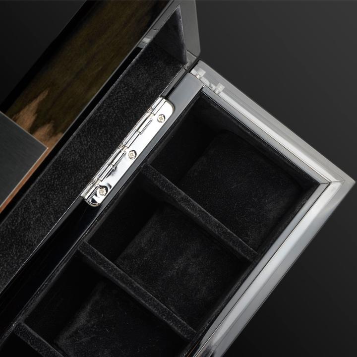 Actual product image Heisse & Söhne Watch box Executive 5 - Macassar / Black
