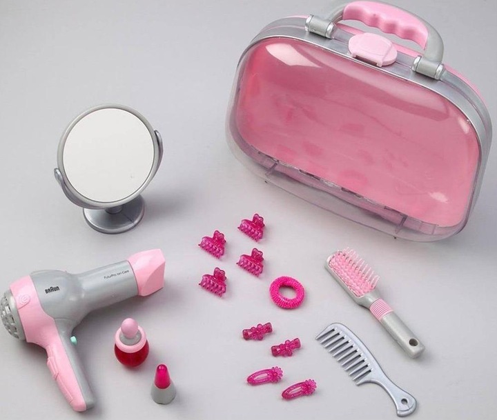 Actual product image Theo Klein Styling case with Braun hair dryer