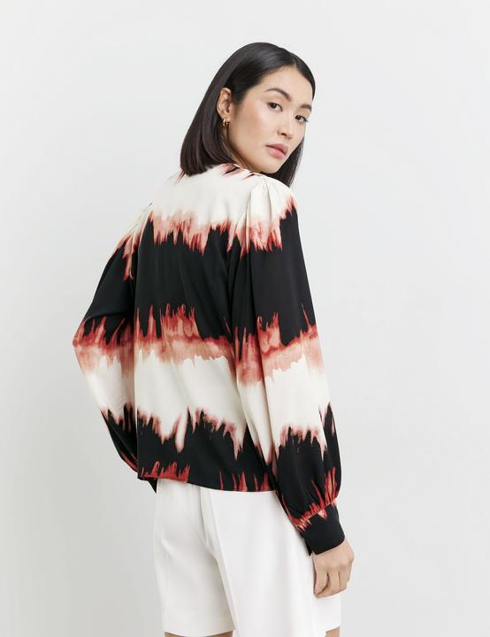 Produktbild Taifun Fliessende Bluse mit Print Bluse Langarm (36)