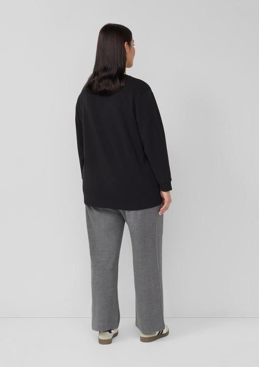 Produktbild s.Oliver Sweatshirt Scuba-Sweatshirt im Relaxed Fit mit Prägung (50)