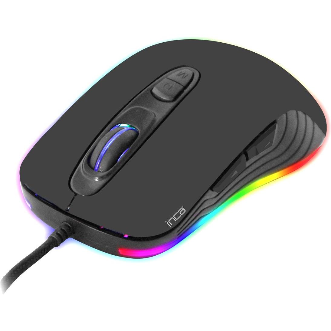 Thumbnail - Inca Phaldor RGB Macro Keys Professional Gaming Mouse (Kabelgebunden), Maus, Schwarz