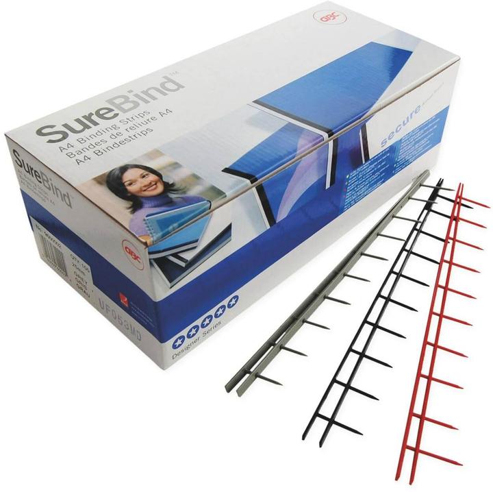 Produktbild GBC Surebind Strips A4 Weiss 25mm