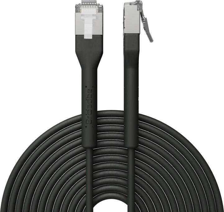 Broadbe Slim Patch Cable 10G Black 12m Cable-Patch-Cat6A-BK-12M-Slim (CAT6a, 12 m)