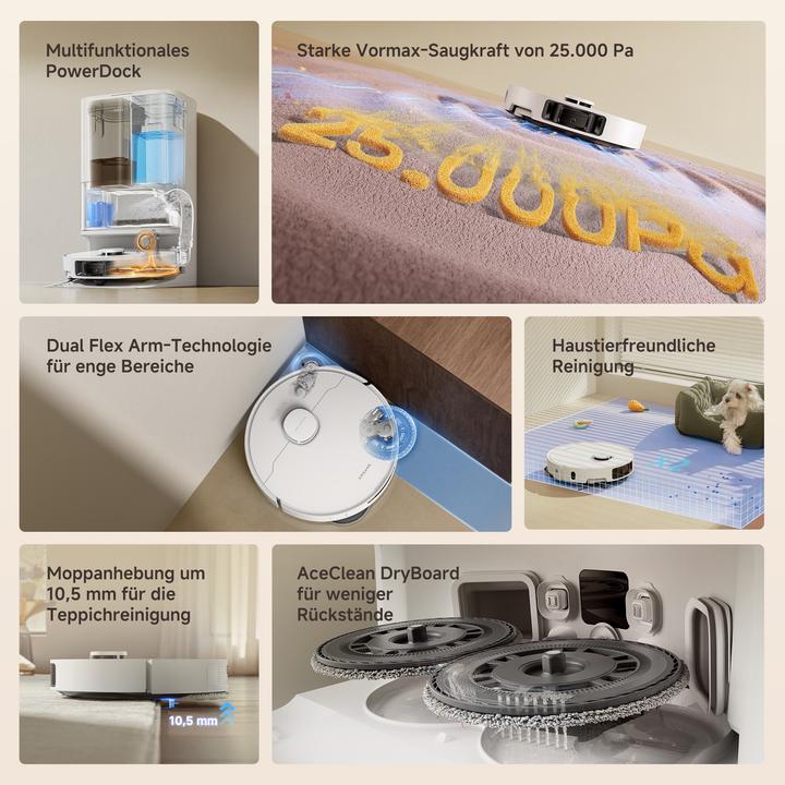 Actual product image Dreame L10s Ultra Gen 3 (25000 Pa, Wiping pads (rotating))