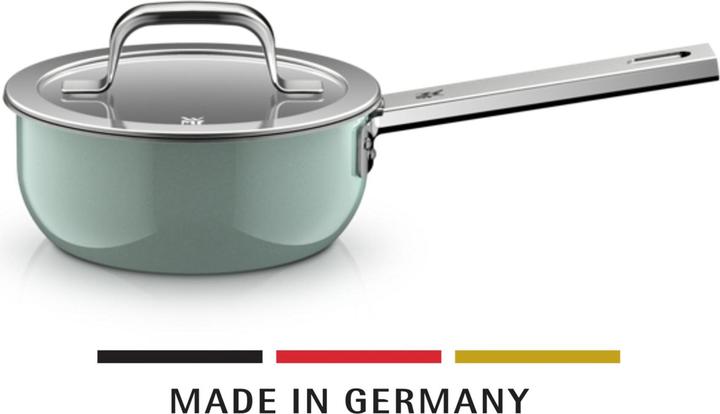 Fusiontec Mineral Pro, Stielkasserolle mit Deckel, 16 cm, Eucalyptus Haze