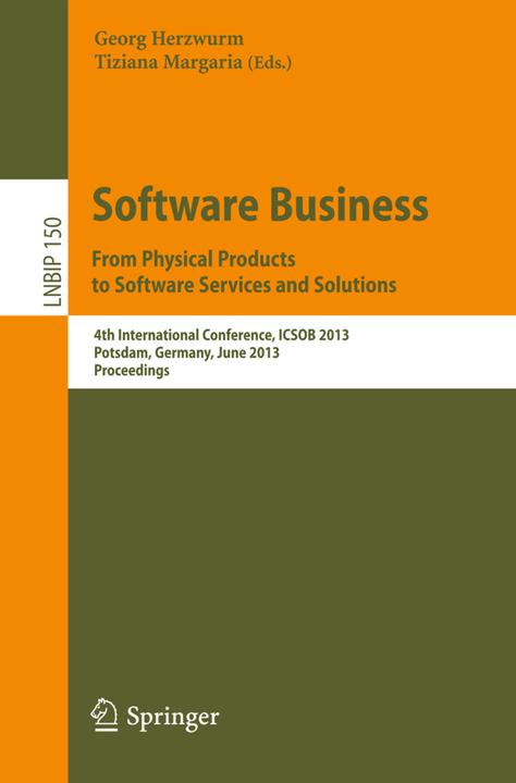 Actual product image Software Business. From Physical Products to Software Services and Solutions (Margaria Tiziana, George Heartworm, 2013)