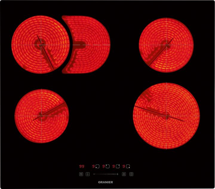 Produktbild Oranier KFC 9965 SL Kochfeld Ceran 60cm autark flächenbündig 56x49cm (61 cm)