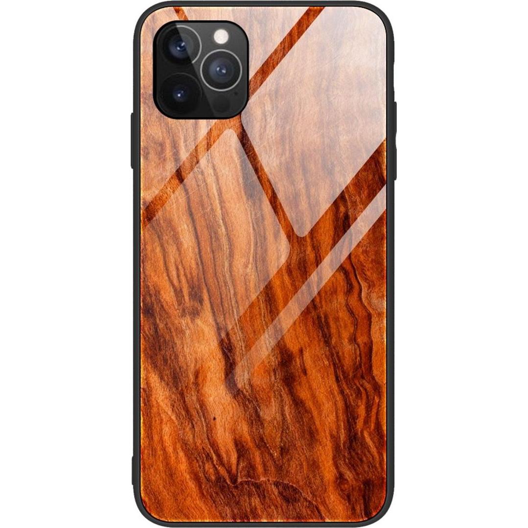 König Design Hülle Handy Schutz für Apple iPhone 12 13 14 Pro Max mini Plus Case Glas Cover (Apple iPhone 12 Pro Max), S...