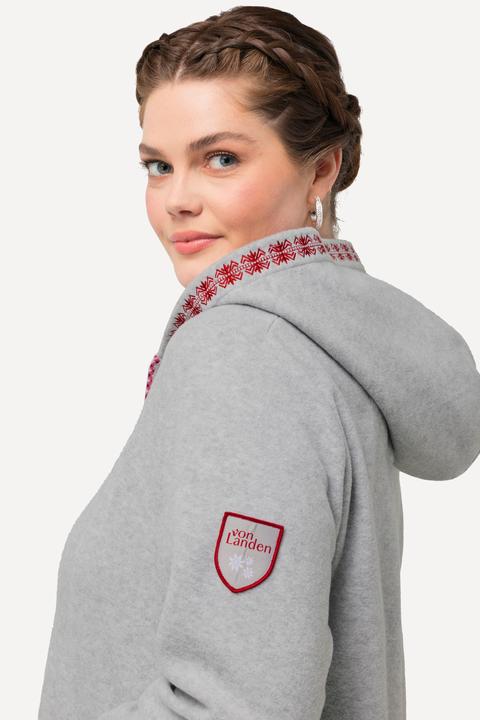 Actual product image Ulla Popken Hooded Fleece Zip-Up Jacket (46, 48)