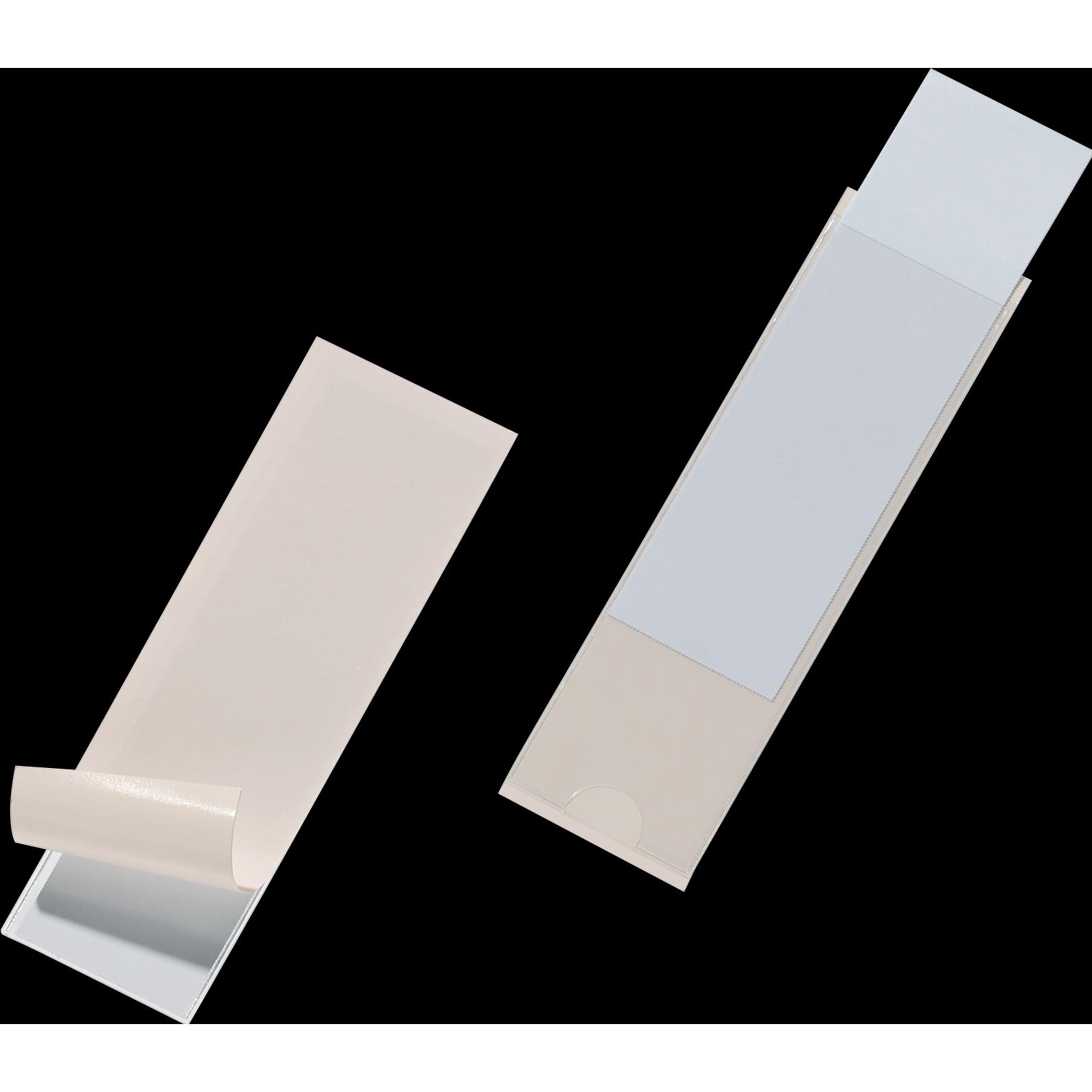 Durable, Ordner Zubehör, Selbstklebetasche POCKETFIX 10,4 x 3,2 cm (B x H) Weichfolie transparent 10 St./Pack.