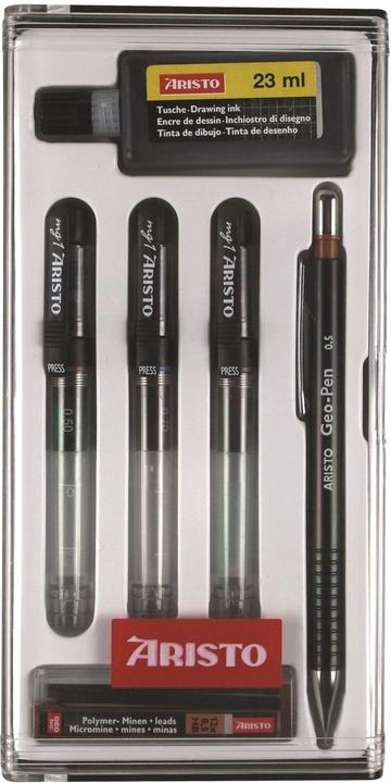 Actual product image Aristo Ink pen set mg1 College Set 3 pens 0.25/0.35/0.50mm (3x)