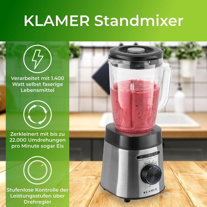 Produktbild KLAMER Standmixer (1400 W)