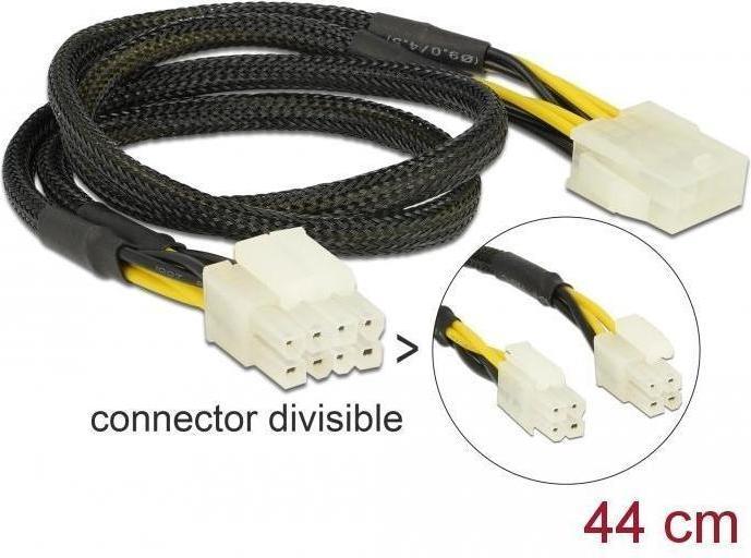 Produktbild Delock Spannungsversorgungs-Verlängerungskabel (44 cm, 8 pin EPS)